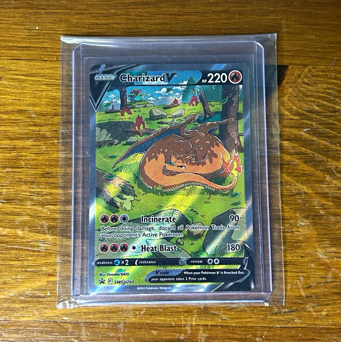 Pokemon TCG Charizard V Swsh260 Black Star Promo Sword & Shield