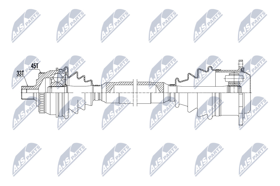 N.T.Y. NPW-AU-059.NTY Drive Shaft for AUDI,VW