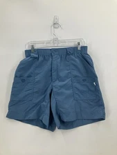 AFTCO Bluewater Mens size 32L Fishing Shorts original Blue cargo