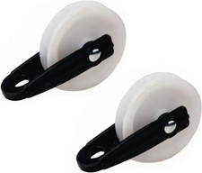 Nylon Clothesline Pulley 2 inch Diameter Nylon Pulley Outdoor Puller Rope Wir...