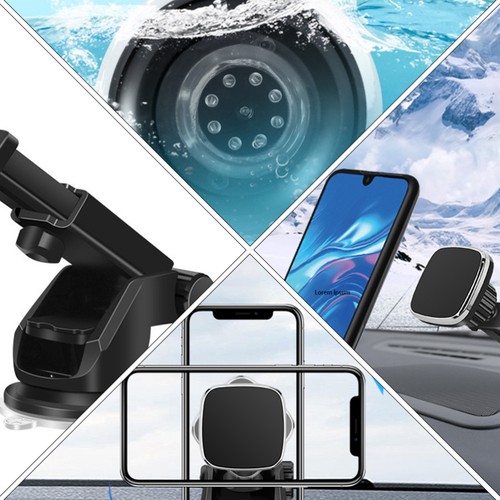Car Phone Holder for Cars Windscreen Magnetic Dashboard Windshield - 第 5/12 張圖片