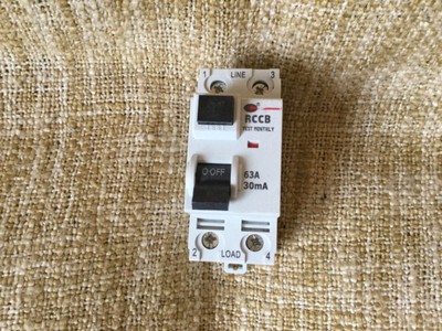63A 30mA RCCB CGD-63/30/2 BSEN 61008-1 gebraucht