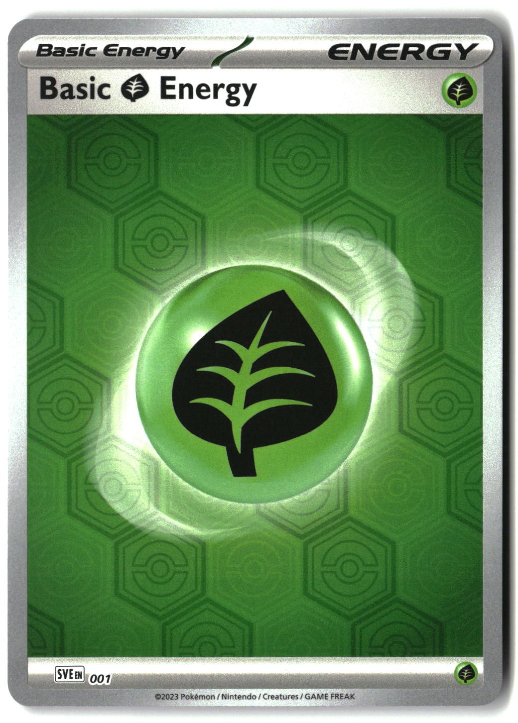 Basic Grass Energy (Reverse Holo) 001 Common Shrouded Fable Pokemon Near Mint