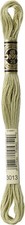 DMC Mouline Stranded Cotton Embroidery Thread 8m Skein - Light Khaki Green (3013