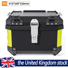 45L Motorcycle Rear Top Box Luggage Top Tail Carrier Tool Lock Box Universal UK