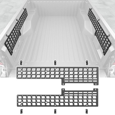 5FT Side Bed Molle Panel For 2005-2023 Tacoma Truck Bed Panel System Mesh Panel