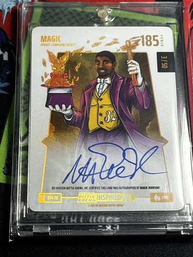 Bo Jackson Battle Arena Magic - Magic Johnson Inspired Ink Auto Fire