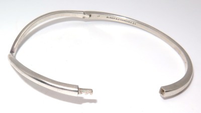 Fine Pandora Sterling Silver 925 Wishbone Bangle Bracelet 6.75 