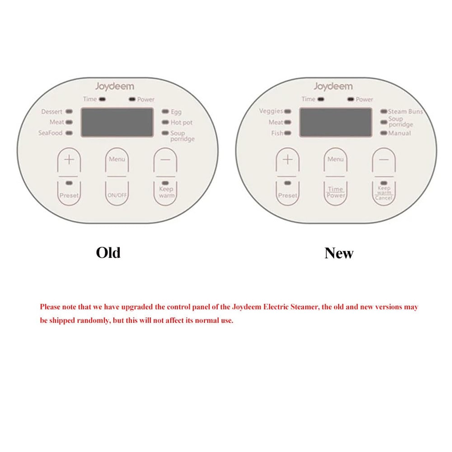 Joydeem Electric Food Steamer for Cooking, 2-Tier Stainless Steel Vegetable &...