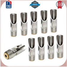 10 Pack Stainless Steel 1/2 inch NPT Automatic Pig Nipple Drinker for Livestock
