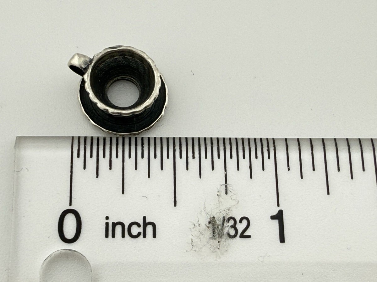 TROLLBEADS LAA 925 STERLING SILVER 11162 TEA CUP ON SAUCER CHARM K892A View 4