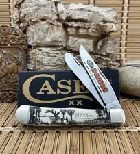 Case XX USA Natural Bone ELK Sportsman Series 81222 Trapper Pocket Knife