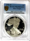 1995 W $1 American Proof Silver Eagle One Dollar Coin PCGS PR69 DCAM