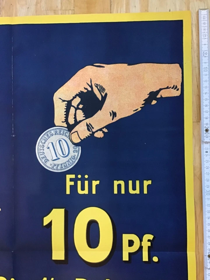 == Plakat = Kathreiners Malzkaffee = uralt = um 1910 = kein Emailschild == - Bild 3 von 4