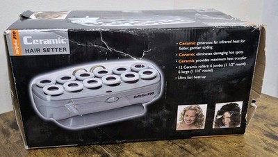 Babyliss Curlers Hot Roller Pro Ceramic Hair Setter Infrared Heat clips 