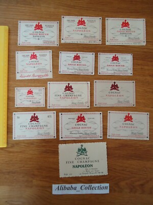 LOT 13 ETIQUETTES COGNAC ** BRUGEROLLE AIGLE CHAMPAGNE  ALCOOL NAPOLEON 13