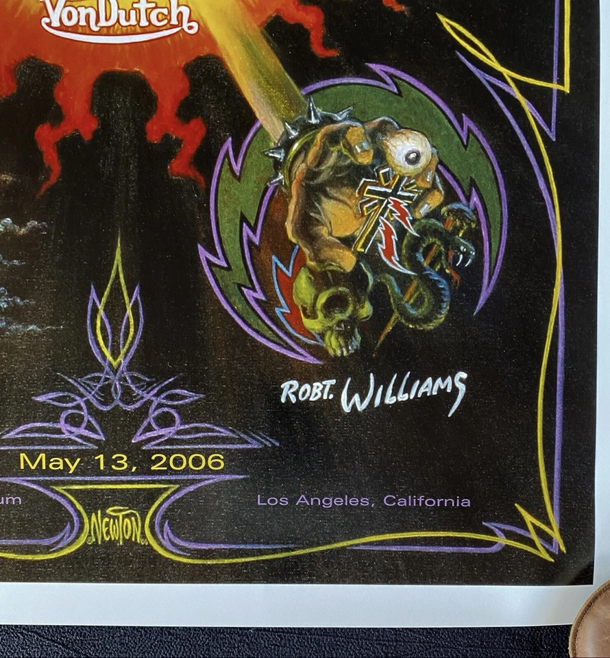 2006 Originators Brucker Collection Auction Poster Von Dutch Big Daddy Roth - Image 4 of 4