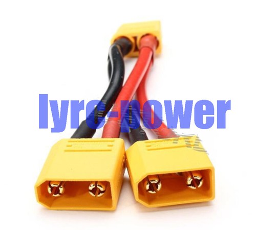 Amass XT90 Plug 1Female to 2Male Parallel Connector 14AWG Wire Y Cable for Drone - Picture 3 of 4