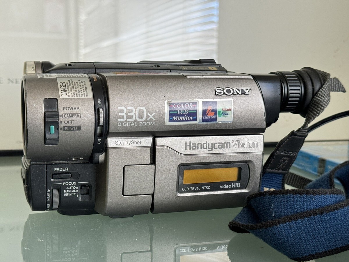 SONY HANDYCAM CCD-TRV46 CAMCORDER HI-8 VIDEO-8 VIDEO CAMERA SONY HANDYCAM CCD-TRV46 CAMCORDER HI-8 VIDEO-8 VIDEO CAMERA