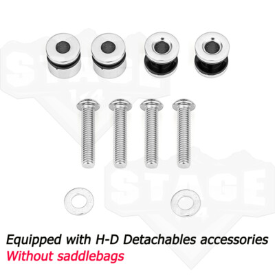 MOFUN Sissy Bar Docking Hardware Kit For Harley Softail Slim / Deluxe, Blackline