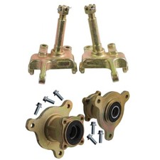 Pair 3 Stud Front Wheel Hubs Knuckle Spindle for Big Bull Go Kart ATV Quad Buggy