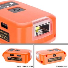 Adattatore batteria per conversione Black&Decker 18V/20V con USB+LED Light XS