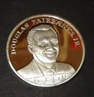 Rare Vintage  - 1 Oz .999 Silver Round Douglas Fairbanks, Jr.