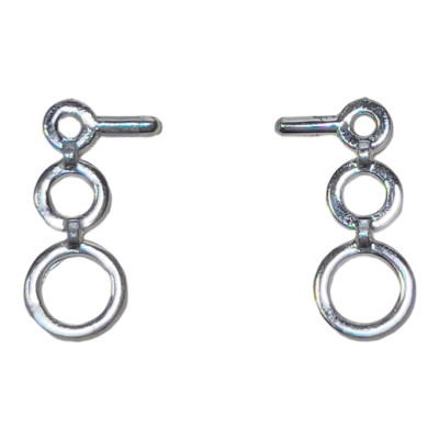 LOL OMG World Travel Fly Gurl Doll Outfit Jewelry Silver Earrings Dangle Hoop
