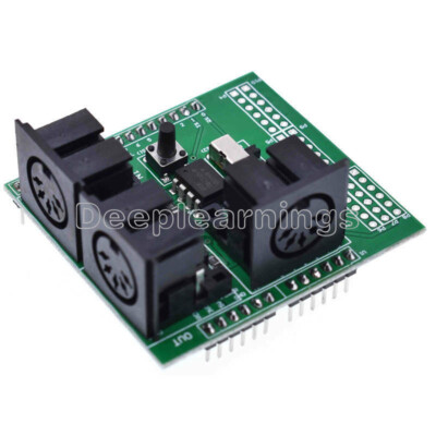 MIDI Shield Breakout Board for Arduino Digital Interface Adapter UART Pin