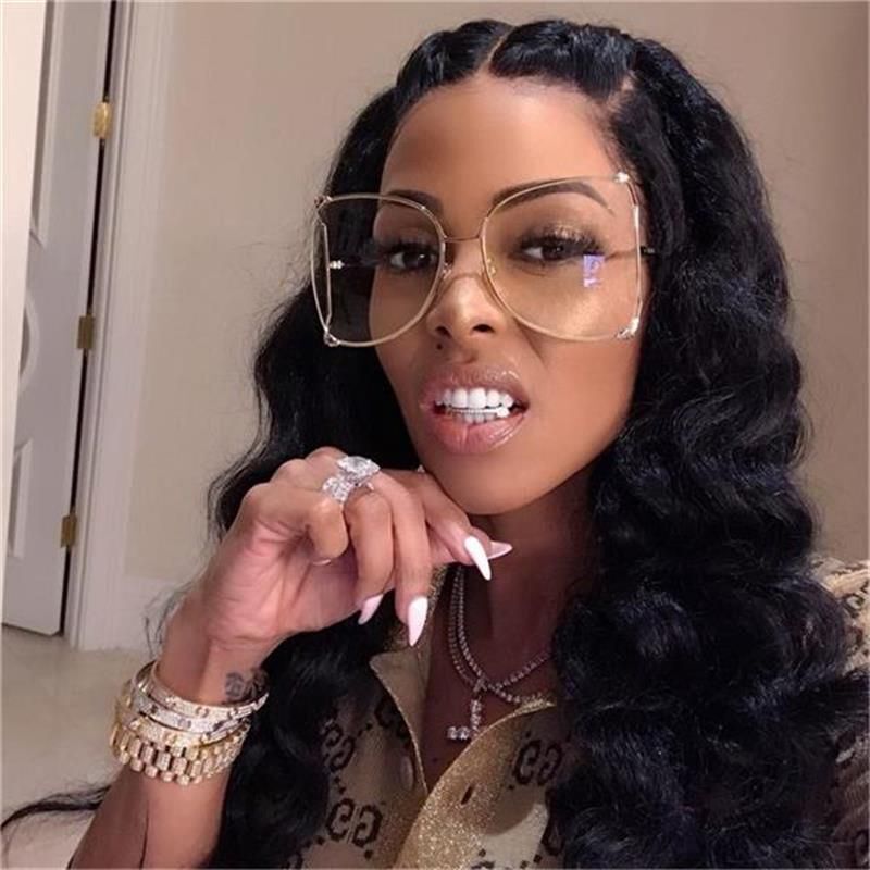 Oversized Square Frame Sunglasses Polarized UV Protection Pearl Accents Amazon.com: FEISEDY Women main image 4
