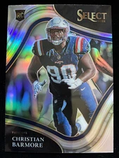 2021 Panini Select CHRISTIAN BARMORE Rookie FIELD LEVEL SILVER PRIZM #389 RC QTY