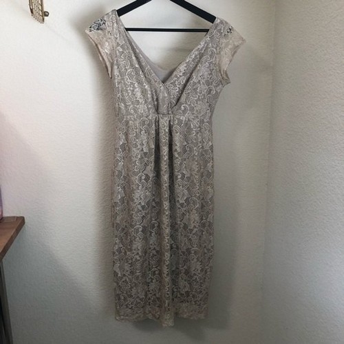 Tiffany Rose Maternity Lace Sleeveless Foral Dress Size 1