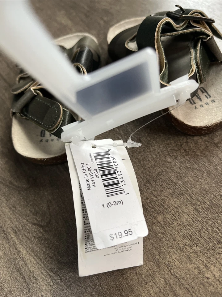 Nuevo con etiquetas Sandalias Baby Gap Niñas Verde Camuflaje 0-3 Meses Nuevas Foto 2 de 3