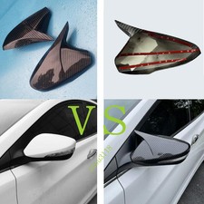 For Hyundai Accent 2012-2017 Carbon Fiber Look Ox Horn Rear View Mirror Trim For Hyundai Accent 2012-2017 Carbon Fiber Look Ox Horn Rear View Mirror Trim