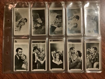 John Sinclair Ltd Film Stars 2nd Series (55-108) Cigarette Card set
