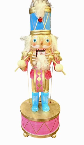 Sincerely Santa Animated Musical Nutcracker WE WISH YOU MERRY CHRISTMAS Pink NIB - Picture 5 of 5
