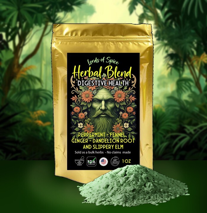 Digestive Health Herbal Blend - Gas Bloating Indigestion Etc - Natural Herb - US