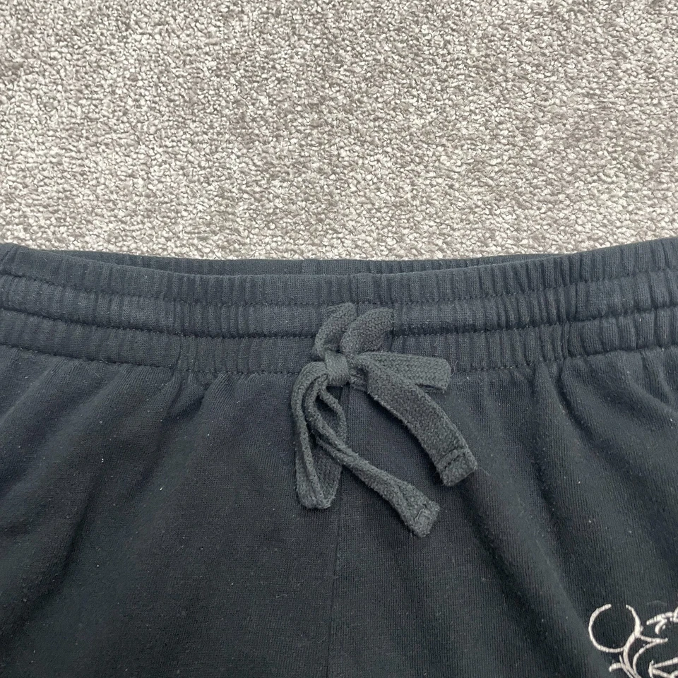 Pantalones Jogger Disney Mickey Mouse Niños Grandes Negros Gráficos Bordados 28x26 Foto 3 de 4