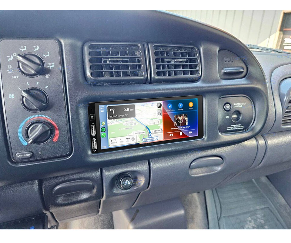 For 1997-2002 Dodge Ram 1500 2500 3500 Apple Carplay Stereo Radio Android Navi Foto 2 de 4