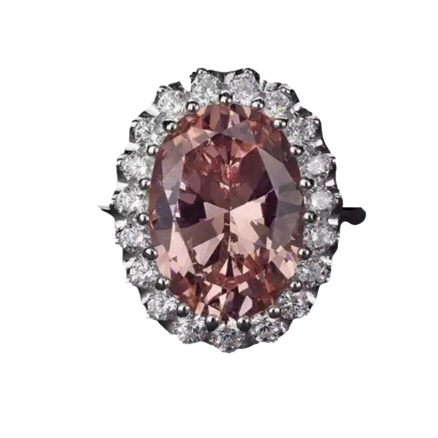 Anillos de Moda Oro Blanco Topacio 6 Anillo