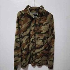 Vintage Starter Fleece Pullover 1/4 Zip Camouflage Sweater Mens XL 46-48 b16