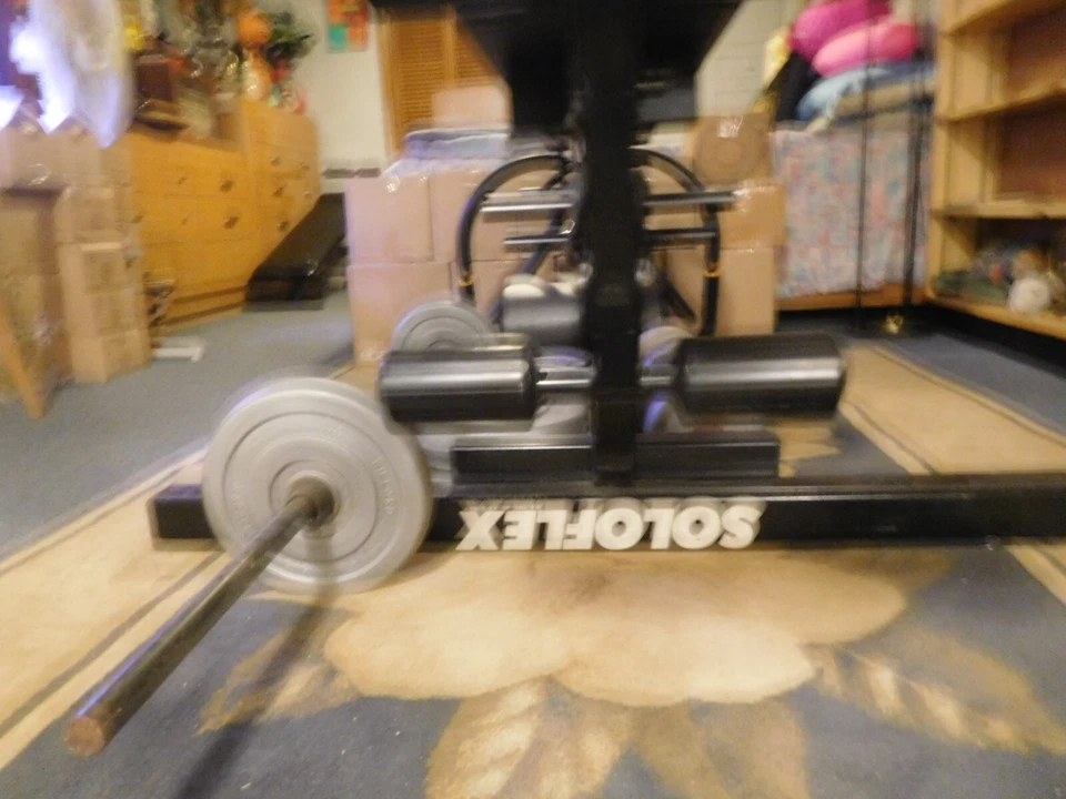 Juego de 13 bandas y peso adicional Soloflex clásico en buen estado para piernas/pull-up Foto 3 de 4