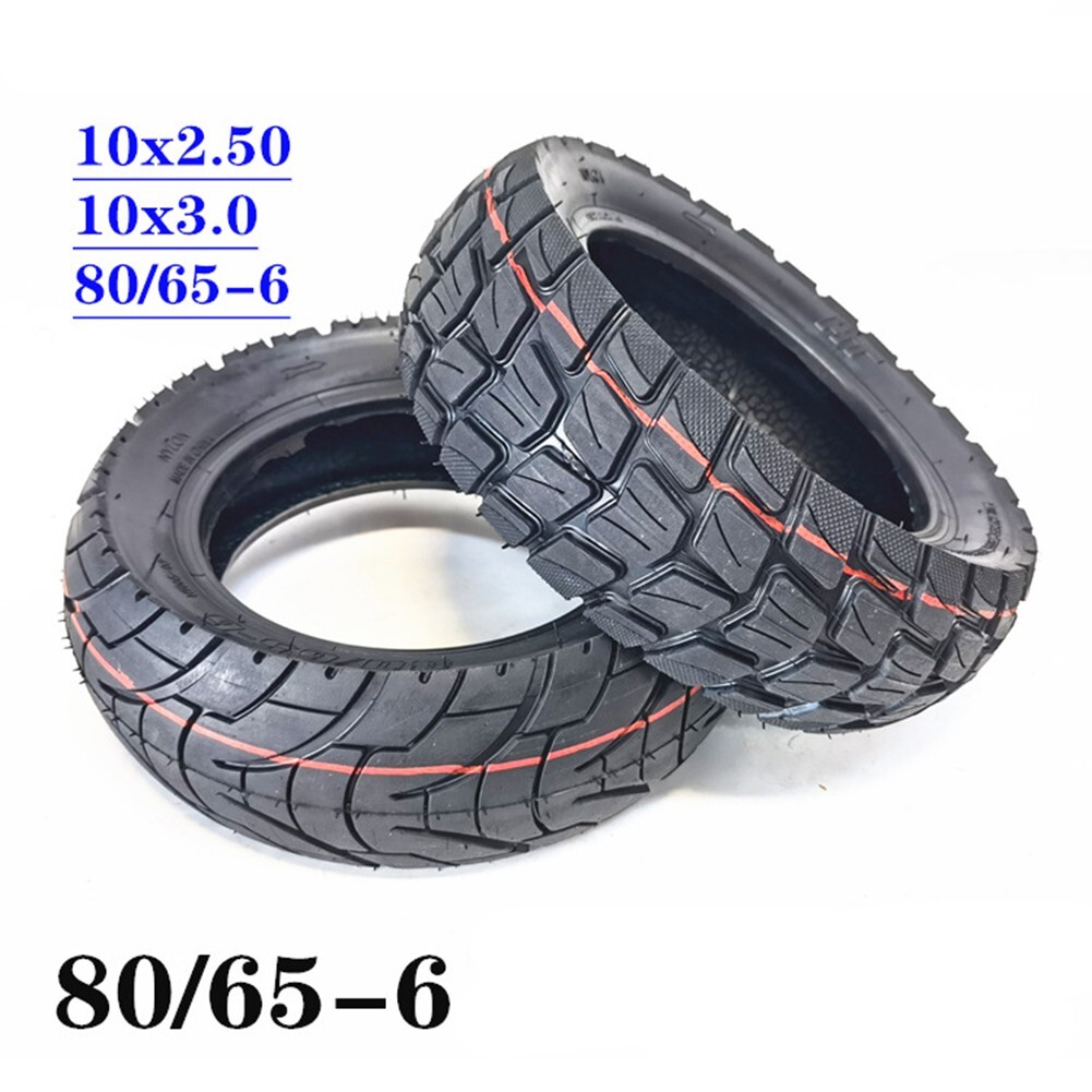 Neumático 10x3,0 80/65-6 unos 600 g negro para scooters eléctricos venta caliente