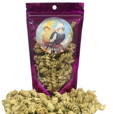 Freeze Dried Parrot Food, Bean Pasta Dinner Bird Treat, 2oz