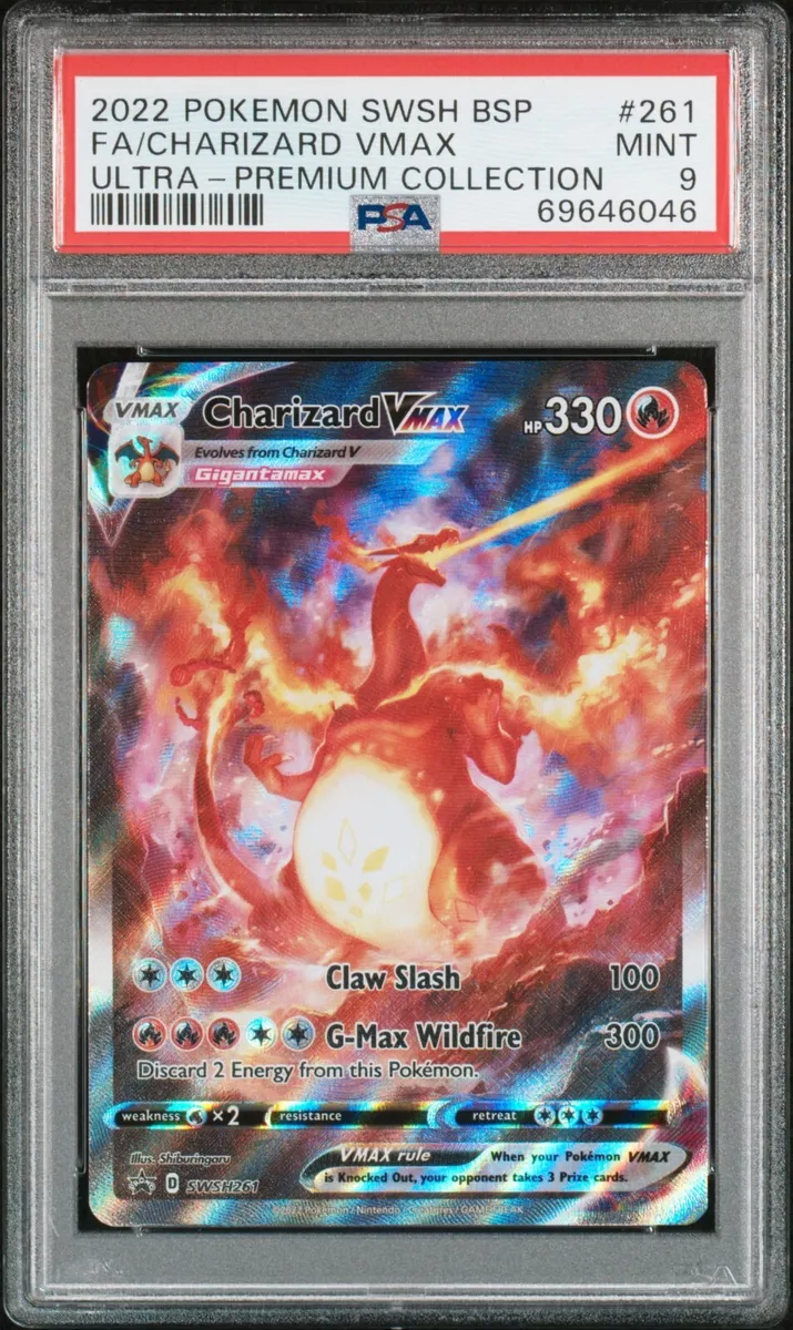  Charizard Vmax SWSH261 - Pokemon Black Star Promo - Alternate  Art Holo - Ultra Premium Collection Exclusive : Toys & Games