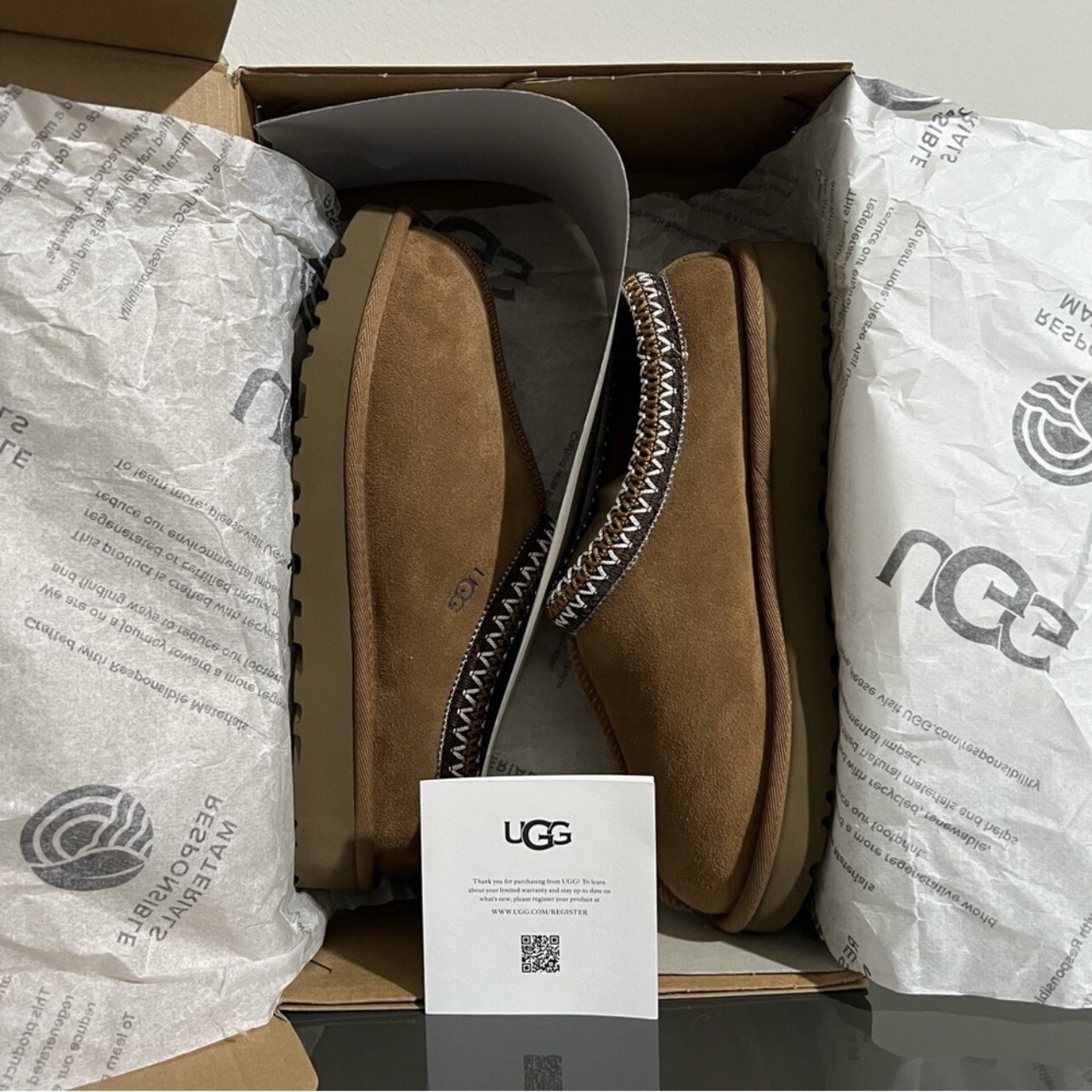 UGG Women’s Tasman Slipper in Chestnut image 2
