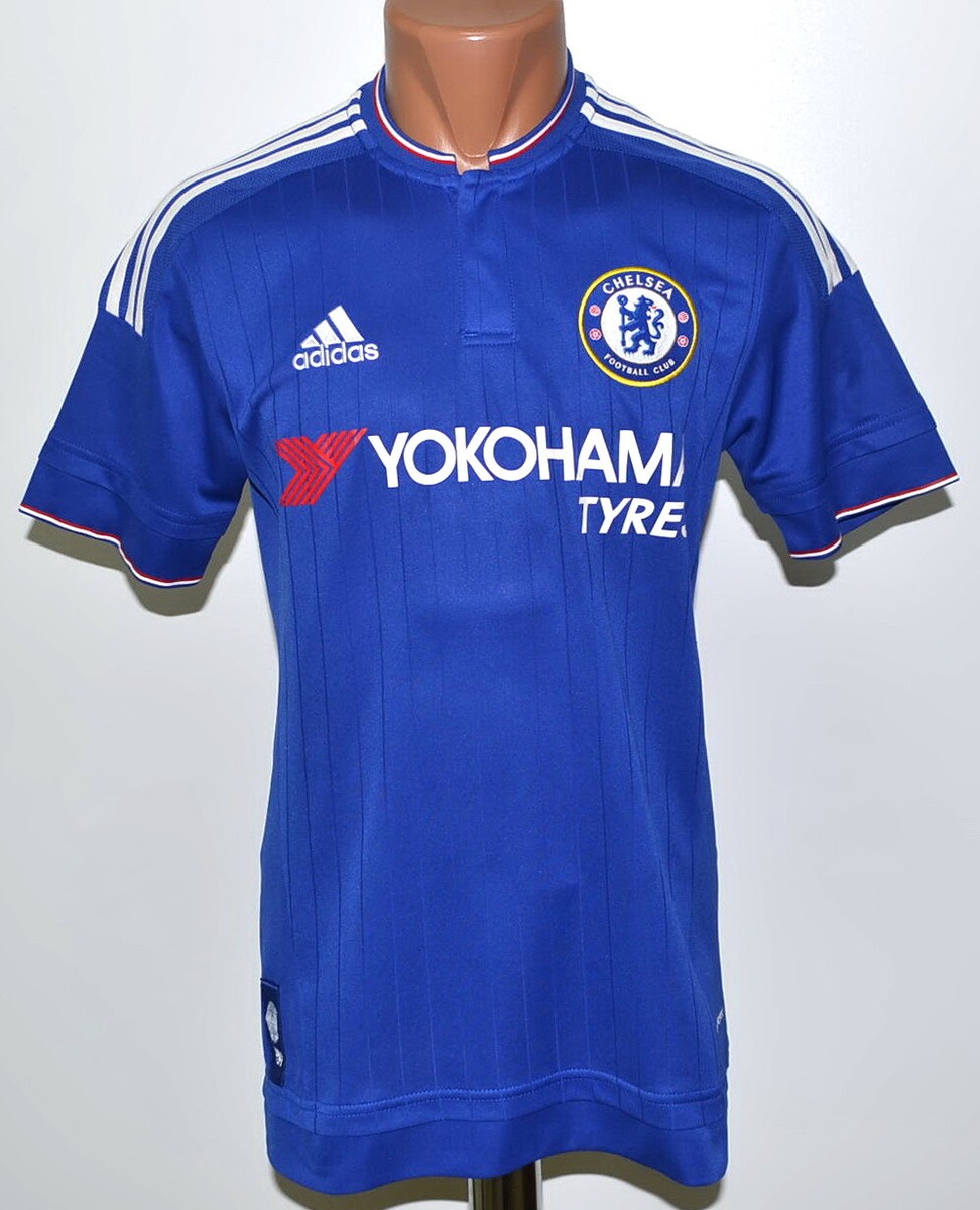 15's adidas × CHELSEA Home S/S Game SH 15-16 Adidas Chelsea FC Jersey Sz XL Blue Home Kit Button