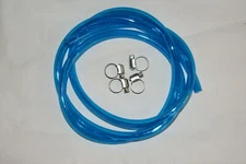 Fuel Line 3/8" ID X 1/2" OD X 5 Feet CLEAR BLUE POLY Gas Hose Tubing 3/8 INCH ID