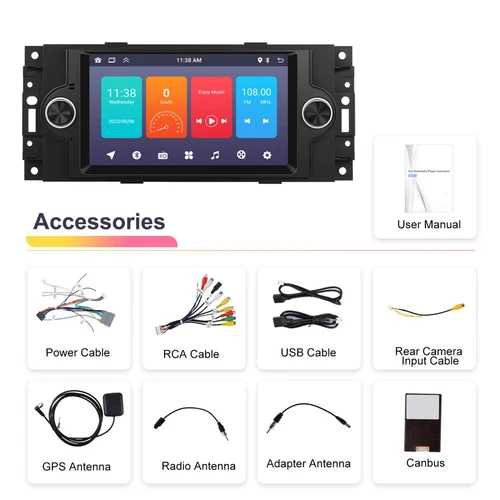 For 2006-2008 Dodge Ram 1500 2500 3500 Android 13 Car Stereo Radio GPS Navi RDS - Picture 3 of 12
