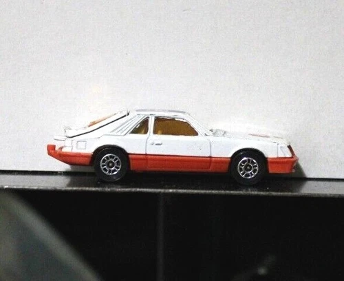 Vintage Corgi Ford Mustang Cobra White and Red Montreal Expos Die Cast Car Trunk